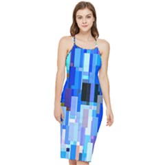 Color Colors Abstract Colorful Bodycon Cross Back Summer Dress by Sarkoni