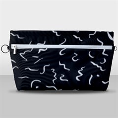 Scribbles Lines Drawing Picture Handbag Organizer by Sarkoni