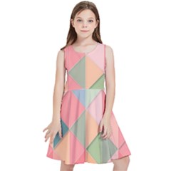 Background Geometric Triangle Kids  Skater Dress by Sarkoni