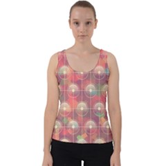 Colorful Background Abstract Velvet Tank Top by Sarkoni