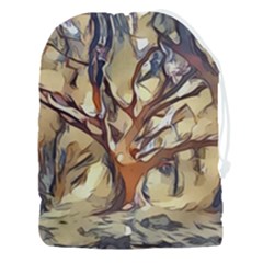 Tree Forest Woods Nature Landscape Drawstring Pouch (3xl) by Sarkoni