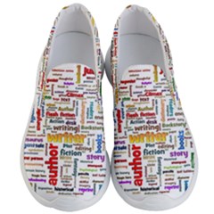 Writing Author Motivation Words Men s Lightweight Slip Ons by Sarkoni