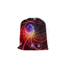 Physics Quantum Physics Particles Drawstring Pouch (small) by Sarkoni