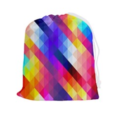 Abstract Background Colorful Pattern Drawstring Pouch (2xl) by Sarkoni