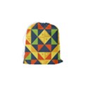 Background Geometric Color Drawstring Pouch (Small) View2