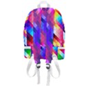 Abstract Background Colorful Pattern Zip Bottom Backpack View3