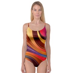 Abstract Colorful Background Wavy Camisole Leotard  by Sarkoni