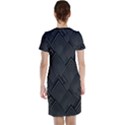 Diagonal Square Black Background Short Sleeve Nightdress View2