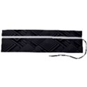 Diagonal Square Black Background Roll Up Canvas Pencil Holder (L) View2