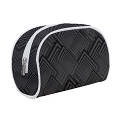 Diagonal Square Black Background Make Up Case (small) by Apen