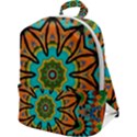 Color Abstract Pattern Structure Zip Up Backpack View1