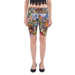 Cartoon Characters Tv Show  Adventure Time Multi Colored Yoga Cropped Leggings by Sarkoni
