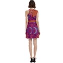 CG06 back Cocktail Party Halter Sleeveless Dress With Pockets View4