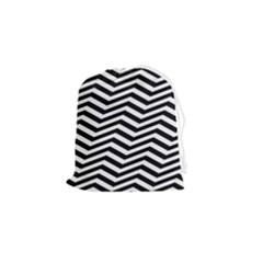 Zigzag Chevron Pattern Drawstring Pouch (small) by Dutashop
