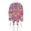 Colourful Abstract Shapes Zip Bottom Backpack View3
