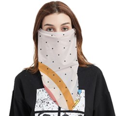 Retro Abstract Geometric Face Covering Bandana (triangle) by Modalart