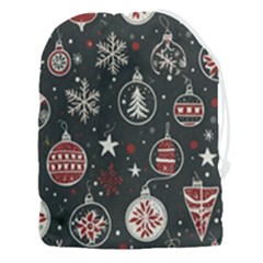 Christmas Decoration Winter Xmas Drawstring Pouch (3xl) by Modalart