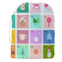 Christmas Wreath Advent Drawstring Pouch (3XL) View2
