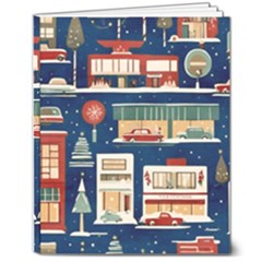 Background Mid Century Modern 8  X 10  Softcover Notebook by Modalart