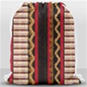 Textile Pattern Abstract Fabric Drawstring Bag (Large) View2
