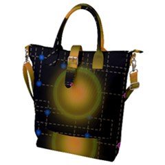 Technology System Buckle Top Tote Bag by Modalart