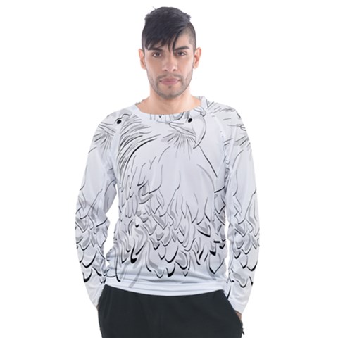 Eagle Birds Of Prey Raptor Men s Long Sleeve Raglan T-shirt by Modalart
