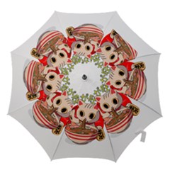Ramen Cat Noodles Cute Japanes Hook Handle Umbrellas (medium) by Modalart
