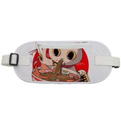 Ramen Cat Noodles Cute Japanes Rounded Waist Pouch by Modalart