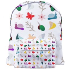 Snail Butterfly Pattern Seamless Giant Full Print Backpack by Bedest