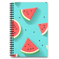 Watermelon Fruit Slice 5 5  X 8 5  Notebook by Bedest