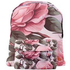 Rose Flower Seamless Giant Full Print Backpack by Bedest