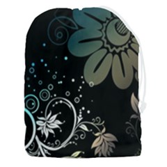 Flower Abstract Desenho Drawstring Pouch (3xl) by Bedest