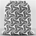 Soft Pattern Repeat Monochrome Drawstring Bag (Large) View2