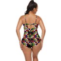 Graphic Pattern Rubiks Cube Cubes Retro Full Coverage Swimsuit View4