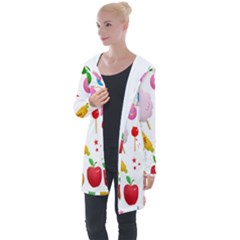 Summer Fair Food Goldfish Longline Hooded Cardigan by Ravend