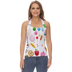 Summer Fair Food Goldfish Basic Halter Top by Ravend