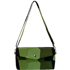 Mosaic Structure Background Tile Removable Strap Clutch Bag by Ravend