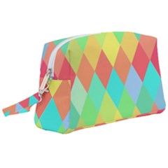 Low Poly Triangles Wristlet Pouch Bag (large) by Ravend