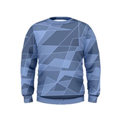 Lines Shapes Pattern Web Creative Kids  Sweatshirt by Ravend