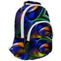 Light Texture Abstract Background Rounded Multi Pocket Backpack View2