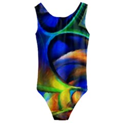 Light Texture Abstract Background Kids  Cut-out Back One Piece Swimsuit by Amaryn4rt
