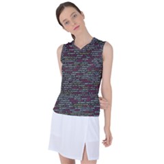 Full Frame Shot Of Abstract Pattern Women s Sleeveless Sports Top by Amaryn4rt