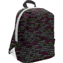 Full Frame Shot Of Abstract Pattern Zip Up Backpack View2