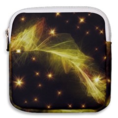 Particles Vibration Line Wave Mini Square Pouch by Amaryn4rt