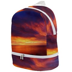 Sunset The Pacific Ocean Evening Zip Bottom Backpack by Amaryn4rt