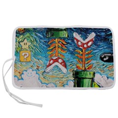 Cartoon Game Games Starry Night Doctor Who Van Gogh Parody Pen Storage Case (l) by Modalart