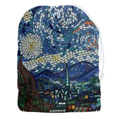 Mosaic Art Vincent Van Gogh Starry Night Drawstring Pouch (3xl) by Modalart