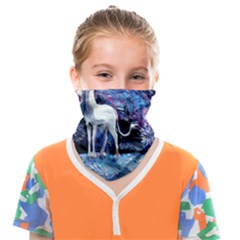 Unicorn Starry Night Print Van Gogh Face Covering Bandana (kids) by Modalart