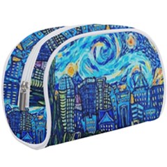 Starry Night Van Gogh Painting Art City Scape Make Up Case (large) by Modalart