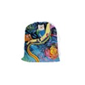 Adventure Time Art Starry Night Van Gogh Drawstring Pouch (Small) View1